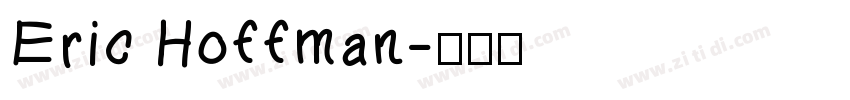 Eric Hoffman字体转换
